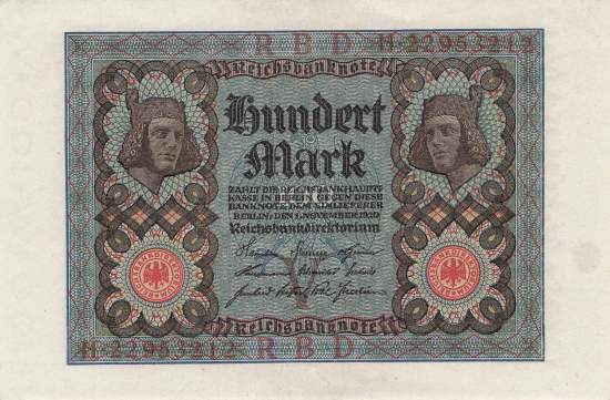 100 Mark 1920 ro.67b VH